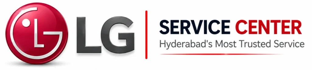 LG Service Center Hyderabad logo for washing machine repair and service